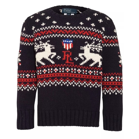 Ralph lauren reindeer sweater mens Clearance
